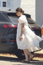 MINKA KELLY in a White Dress Out in Los Angeles 08/15/2023