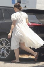 MINKA KELLY in a White Dress Out in Los Angeles 08/15/2023