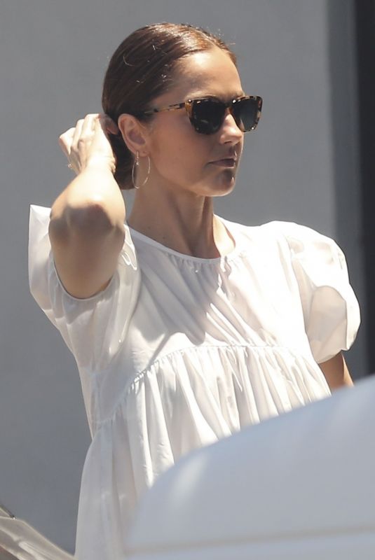 MINKA KELLY in a White Dress Out in Los Angeles 08/15/2023