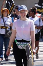 MOLLY C QUINN at Sag-aftra and Wga Strike in Burbank 08/24/2023