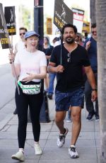 MOLLY C QUINN at Sag-aftra and Wga Strike in Burbank 08/24/2023