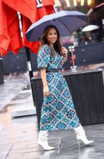 MYLEENE KLASS Arrives at Global Radio in London 08/18/2023