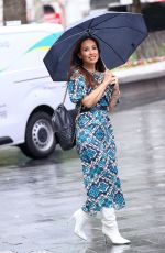 MYLEENE KLASS Arrives at Global Radio in London 08/18/2023