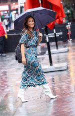 MYLEENE KLASS Arrives at Global Radio in London 08/18/2023