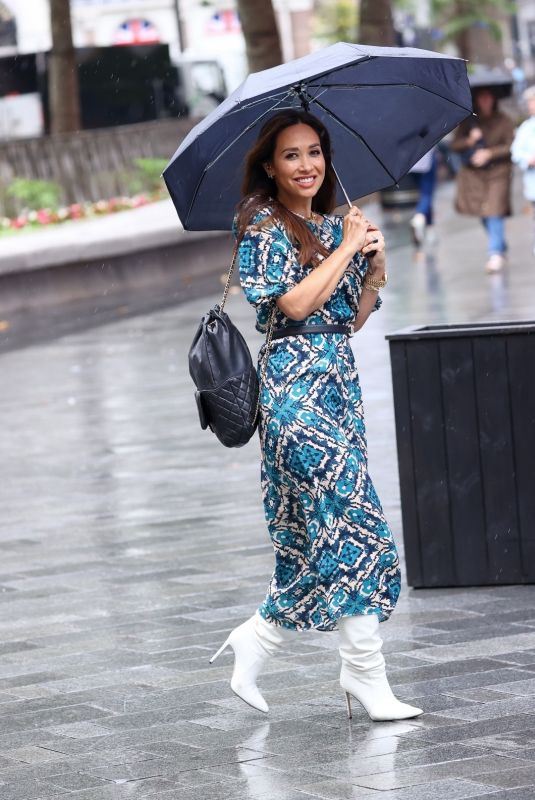 MYLEENE KLASS Arrives at Global Radio in London 08/18/2023