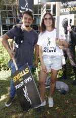 NADINE NICOLE HEIMANN at SAG-AFTRA and WGA Strike at Warner Brothers Studios in Burbank 08/18/2023