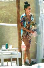 NICOLE SHERZINGER in a Blue Bikini at a Beach in Sardinia 08/10/2023