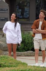 NINA DOBREV and Shaun White Out with Their Dog in Los Angeles 08/24/2023