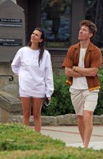 NINA DOBREV and Shaun White Out with Their Dog in Los Angeles 08/24/2023