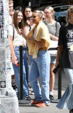 PAIGE LORENZE Outside Her Pop-up Shop in New York 08/26/2023