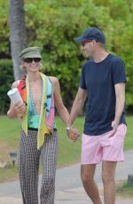 PARIS HILTON and Carter Reum Out on the Beach in Maui 08/14/2023