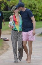 PARIS HILTON and Carter Reum Out on the Beach in Maui 08/14/2023