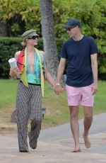 PARIS HILTON and Carter Reum Out on the Beach in Maui 08/14/2023