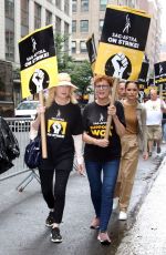 PATRICIA CLARKSON and SUSAN SARANDON at SAG-AFTRA Strike in New York 08/007/2023