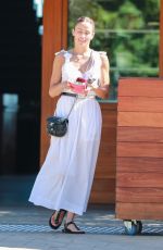 PAULA PATTON Leaves SoHo Beach House in Malibu 08/30/2023
