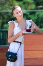 PAULA PATTON Leaves SoHo Beach House in Malibu 08/30/2023