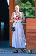 PAULA PATTON Leaves SoHo Beach House in Malibu 08/30/2023