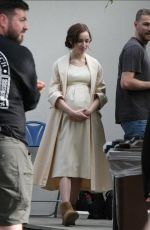 PHOEBE DYNEVOR on the Set of Her New Movie Anniversary in Dublin 08/21/2023