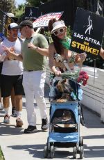 PHOEBE PRICE at SAG-AFTRA Strike at Warner Bros. Studios in Los Angeles 08/08/2023