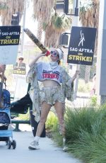 PHOEBE PRICE at SAG Strike at Netflix Office in Los Angeles 08/15/2023