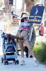 PHOEBE PRICE at SAG Strike at Netflix Office in Los Angeles 08/15/2023