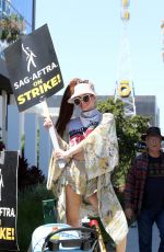PHOEBE PRICE at SAG Strike at Netflix Office in Los Angeles 08/15/2023