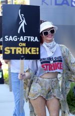 PHOEBE PRICE at SAG Strike at Netflix Office in Los Angeles 08/15/2023
