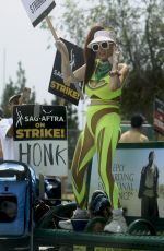 PHOEBE PRICE at SAG Strike at Netflix Offices in Hollywood 08/10/2023