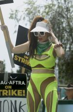 PHOEBE PRICE at SAG Strike at Netflix Offices in Hollywood 08/10/2023