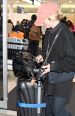 PIP EDWARDS Arrives at Sydney International Airport 08/08/2023