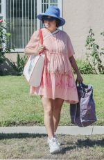 Pregnant ALIA SHAWKAT Out and About in Los Feliz 08/06/2023