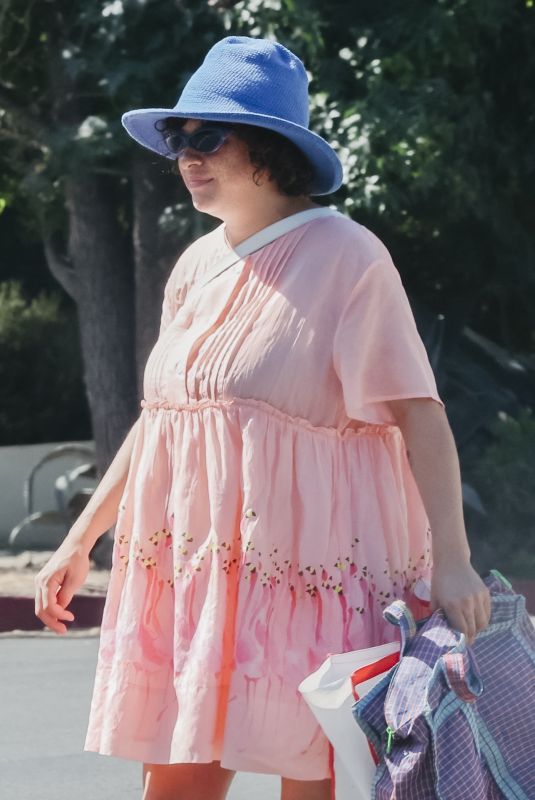 Pregnant ALIA SHAWKAT Out and About in Los Feliz 08/06/2023