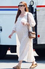 Pregnant BONNIE WRIGHT Pick Up Dr. Bonners All-One Natural Soap from a Post Office in Los Angeles 08/23/2023