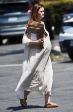 Pregnant BONNIE WRIGHT Pick Up Dr. Bonners All-One Natural Soap from a Post Office in Los Angeles 08/23/2023
