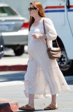 Pregnant BONNIE WRIGHT Pick Up Dr. Bonners All-One Natural Soap from a Post Office in Los Angeles 08/23/2023