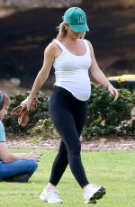 Pregnant LUCY GRAHAM in Bikini at Bronte Beach in Sydney 08/22/2023
