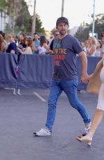 Pregnant STASSI SCHREDER and Beau Clark Arrives at Bootsy Bellows in Los Angeles 08/05/2023