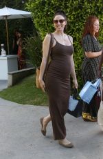 Pregnant WHITNEY CUMMINGS Arrives at Jennifer Klein