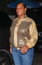 QUEEN LATIFAH Arrives at Dwyane Wade