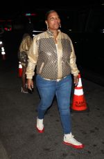QUEEN LATIFAH Arrives at Dwyane Wade