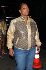 QUEEN LATIFAH Arrives at Dwyane Wade