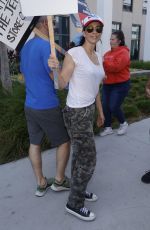 RACHEL BLOOM and SARAH SILVVERMAN at SAG-Aftra and WGA Picket Line at Netflix Offices in Los Angeles 08/14/2023