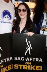 RACHEL BROSNAHAN at National Say of Solidarity Rally at Walt Disney Studios in Burbank 08/22/2023
