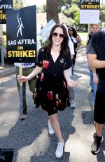 RACHEL BROSNAHAN at National Say of Solidarity Rally at Walt Disney Studios in Burbank 08/22/2023