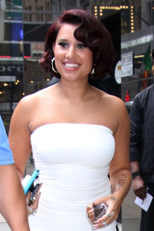 RAYE Leaves Good Morning America in New York 08/14/2023