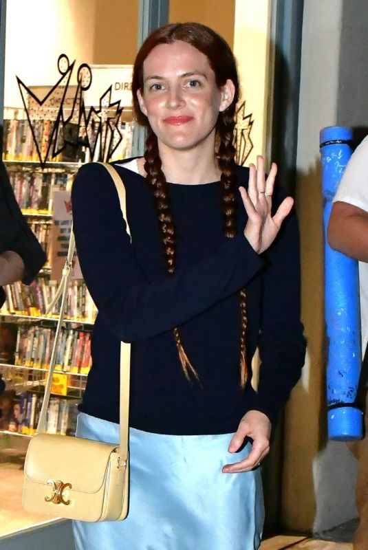 RILEY KEOUGH Arrives at a Q&A for Her Latest Movie War Pony in Eagle Rock 08/02/2023