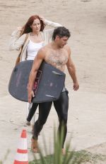 RILEY KEOUGH Filming a Commercial in Malibu 08/09/2023