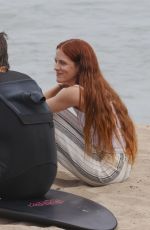 RILEY KEOUGH Filming a Commercial in Malibu 08/09/2023