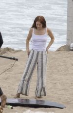 RILEY KEOUGH Filming a Commercial in Malibu 08/09/2023
