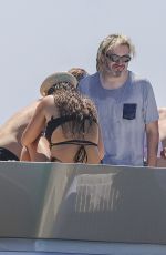 RITA ORA and BARBARA MEIER in Bikini and Taika Waititi in Spain 08/20/2023
